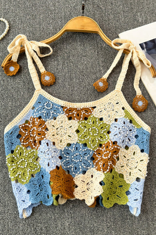 Floral Crochet Tank Top