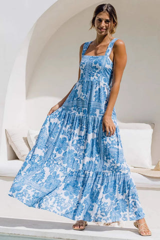 Floral Sleeveless Maxi Dress