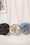 Floral Chain Crossbody Bag