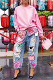 Embellished Wide-Leg Jeans