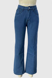 Classic Wide Leg Denim Pants