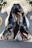 Elegant Pleated Maxi Skirt