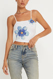 Floral Print Spaghetti Strap Tank Top