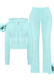 Casual Zip-Up Hoodie and Jogger Set