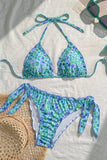 Floral Triangle Bikini Set