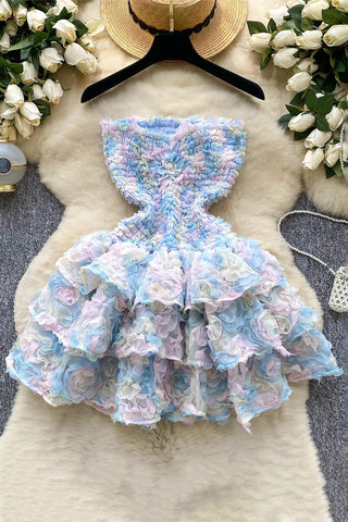 Elegant Floral Tiered Dress