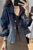 Button-Front Animal Print Jacket
