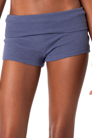 High-Waist Foldover Casual Shorts
