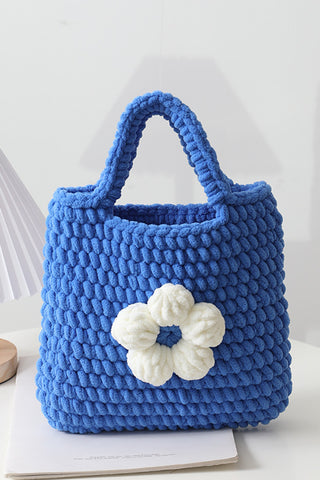 Floral Knit Handbag