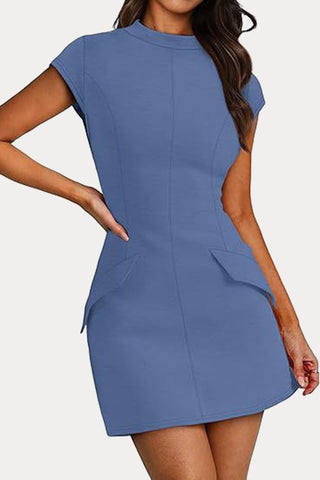 Modern Pocket Detail Casual Dress