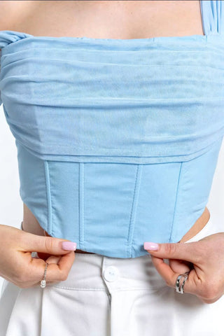 Elegant Long-Sleeve Mesh Top