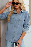 Classic Button Denim Shirt