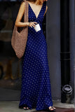 Polka Dot Casual Maxi Dress