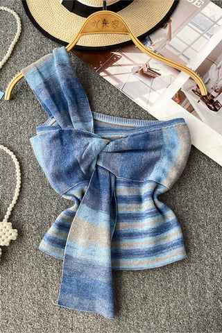 Striped Bow Tie Tank Top