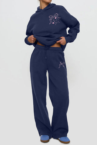 Casual Hoodie and Pants Set
