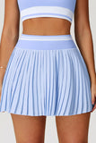 Sporty Pleated Mini Skirt