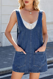 Sleeveless Denim A-Line Dress