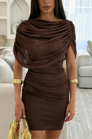 Draped Detail Casual Dress