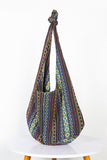Striped Sling Shoulder Bag