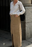 Split-Front Maxi Skirt