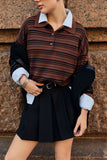 Striped Polo Long Sleeve Shirt