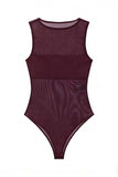 Sleeveless Sheer Bodysuit
