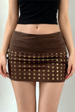 Studded Mini Skirt