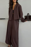 Chic Long Sleeve Pants Set