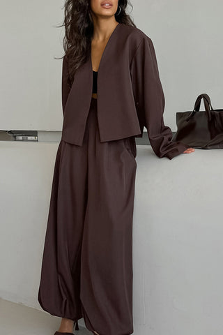 Chic Long Sleeve Pants Set