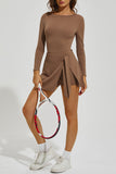 Long Sleeve Tennis Mini Dress