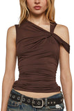 Asymmetric One-Shoulder Tank Top