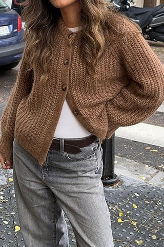 Cozy Button-Up Knitted Cardigan