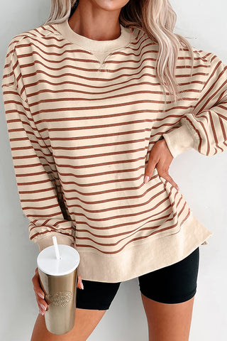 Striped Casual Sweatshirt