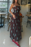 Patterned Spaghetti Strap Dress