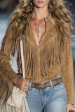Fringe-Detail Western Jacket