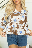 Floral Puff Sleeve Blouse
