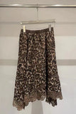 Lace Hem Midi Skirt