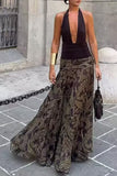 Paisley Print Maxi Skirt