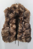 Zip-Front Faux Fur Vest