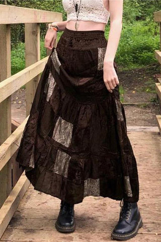 Patchwork Maxi Skirt