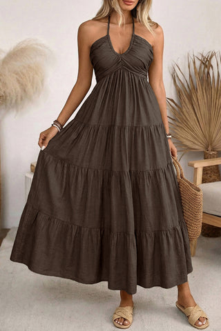Halter Neck Maxi Dress
