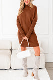 Cozy Tunic Sweater Dress with Pockets