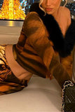 Statement Tiger Print Skirt Set