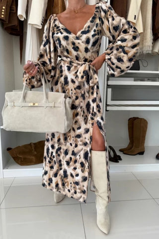 Floral Wrap Casual Dress