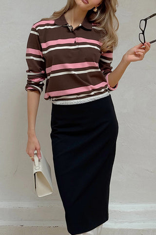 Striped Polo T-Shirt