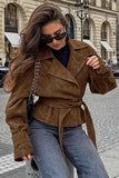 Tie-Waist Blazer Jacket