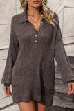 Button-Down Sweater Dress