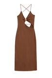 Strappy Cutout Midi Sundress