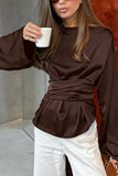 Chic Bell Sleeve Wrap Blouse