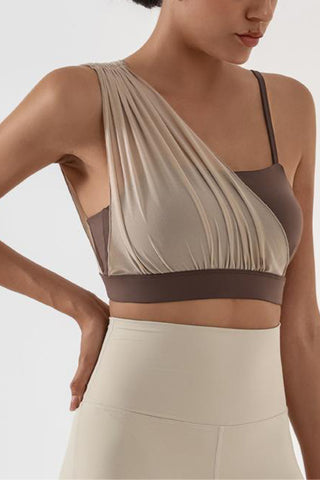Asymmetrical Layered Cropped Tank Top